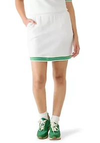 Women's Piqué Contrast Trim Skort
