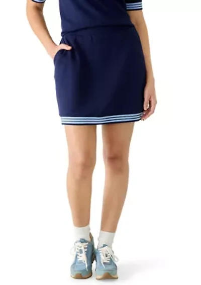 Women's Piqué Contrast Trim Skort