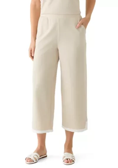 Women's Cropped Piqué Pants