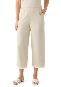 Women's Cropped Piqué Pants