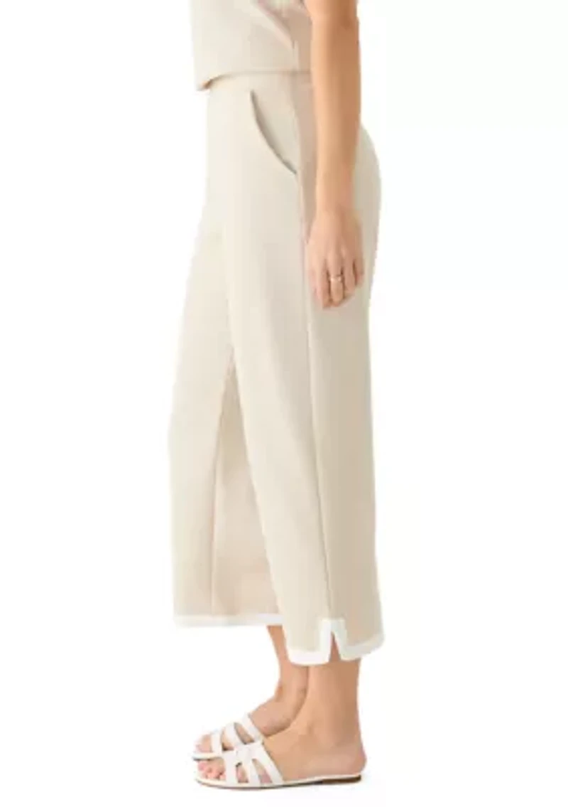 Women's Cropped Piqué Pants