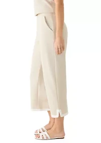 Women's Cropped Piqué Pants