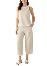 Women's Cropped Piqué Pants