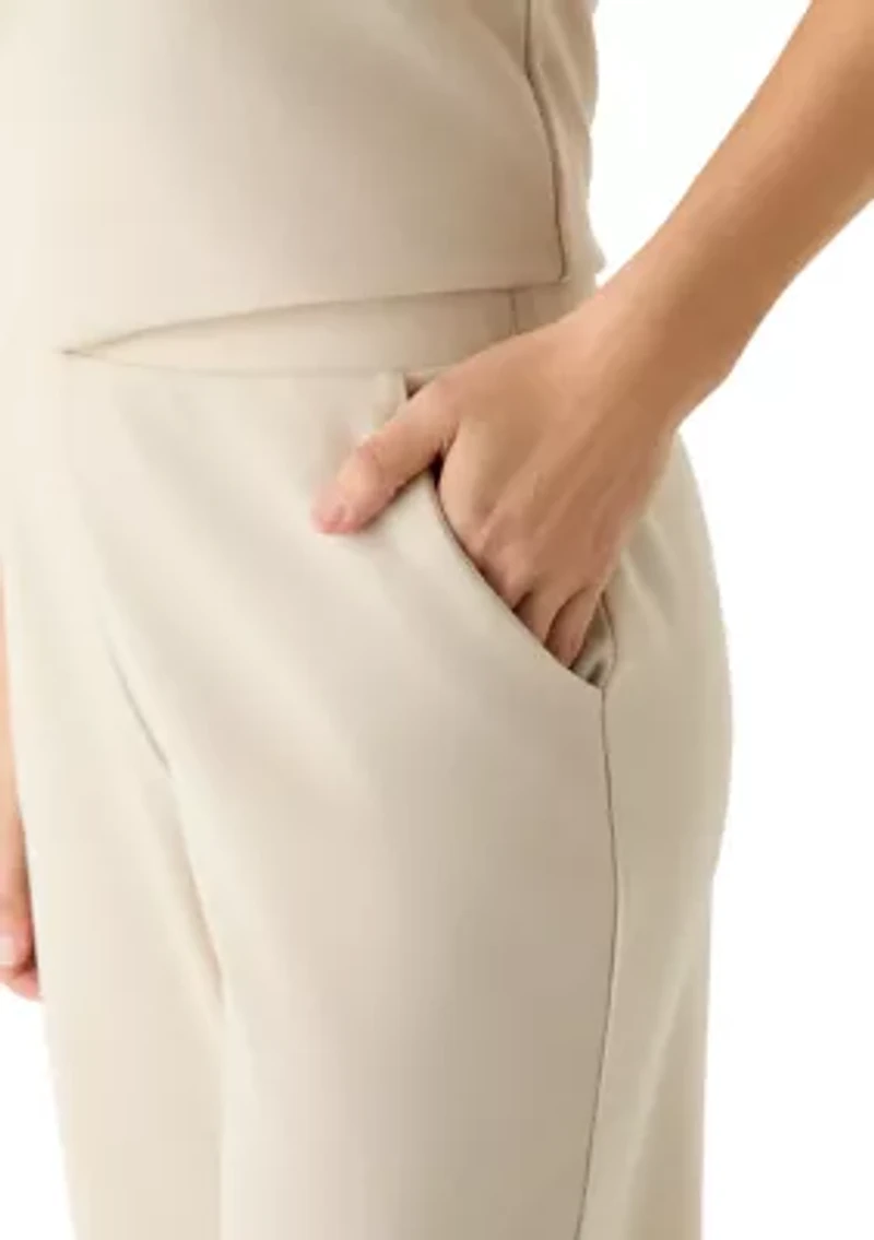 Women's Cropped Piqué Pants