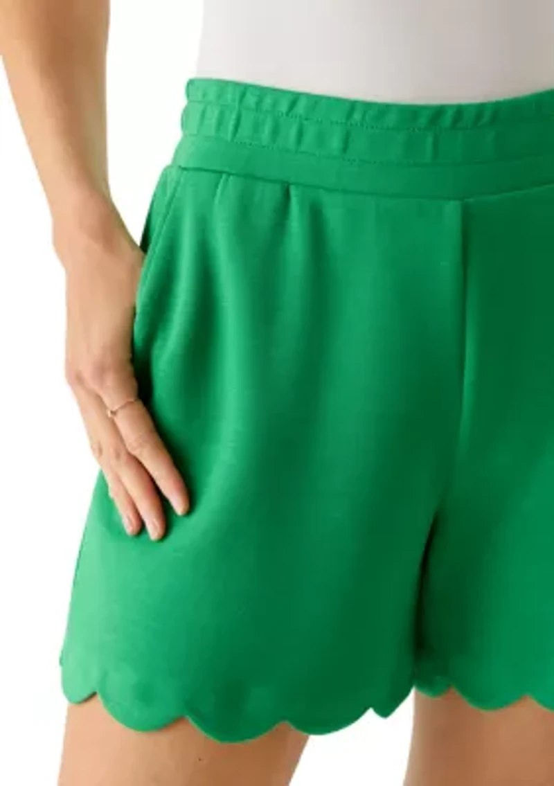Women's Scalloped Shorts