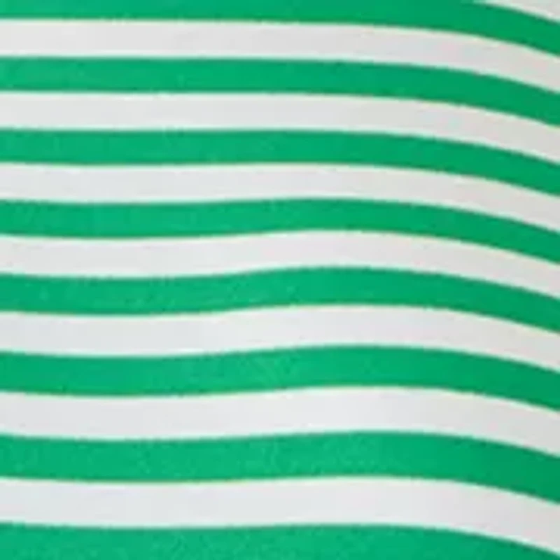 Women's Puff Sleeve Striped Midi Dress