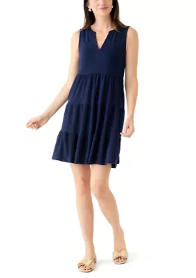 Women's Sleeveless Tier Peasant Dress