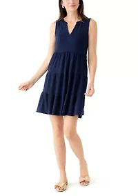 Women's Sleeveless Tier Peasant Dress