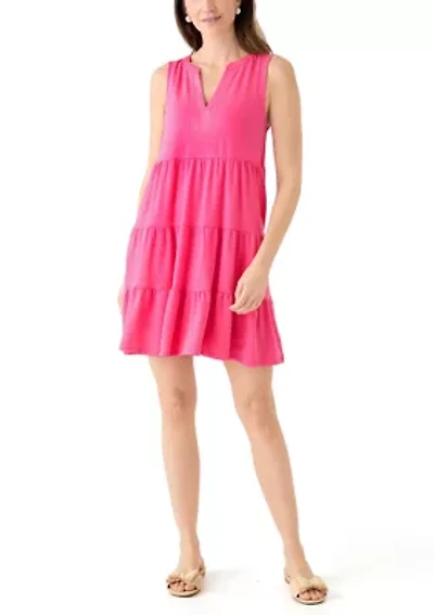 Women's Sleeveless Tier Peasant Dress
