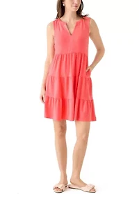 Women's Sleeveless Tier Peasant Dress