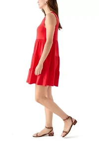 Women's Sleeveless Tier Peasant Dress