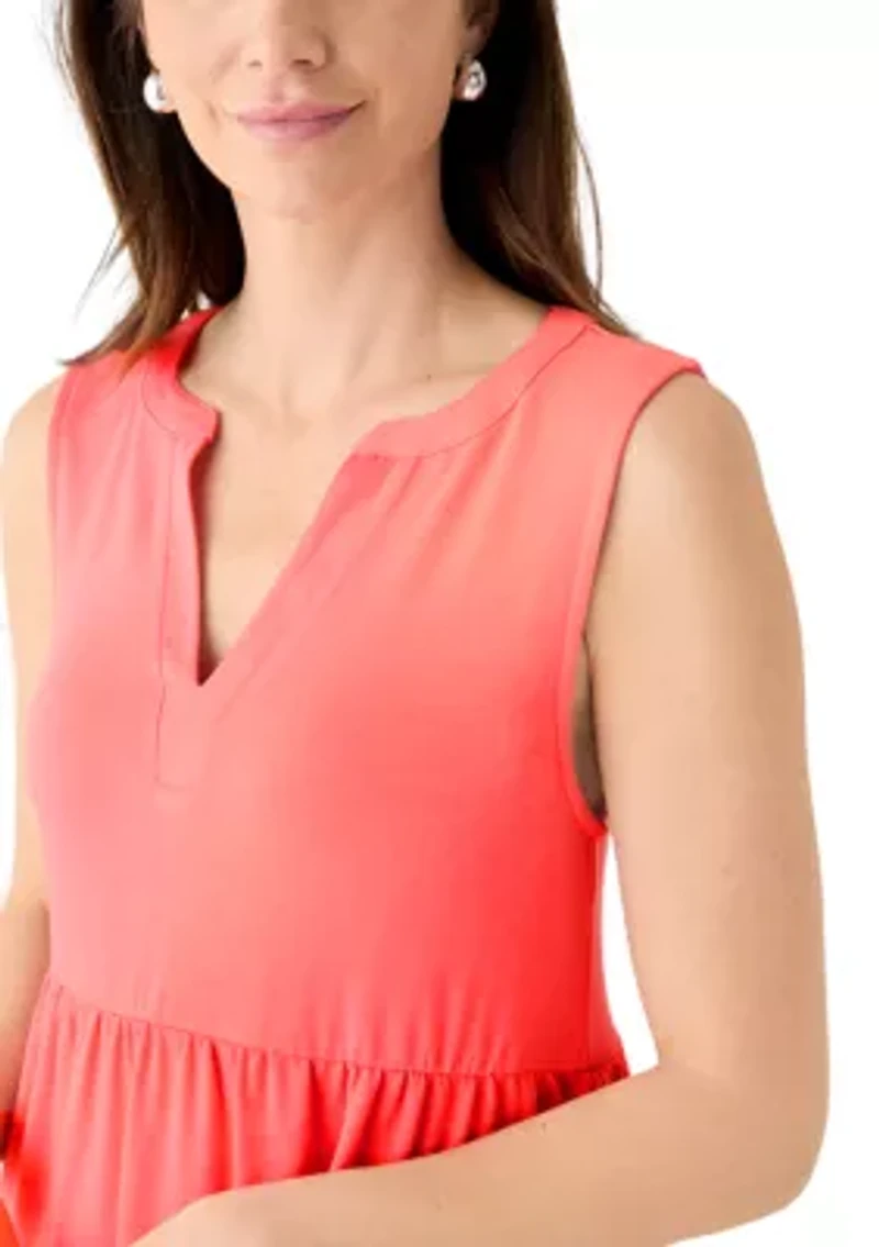 Women's Sleeveless Tier Peasant Dress