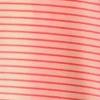 Women's Short Puff Sleeve Striped  Dress