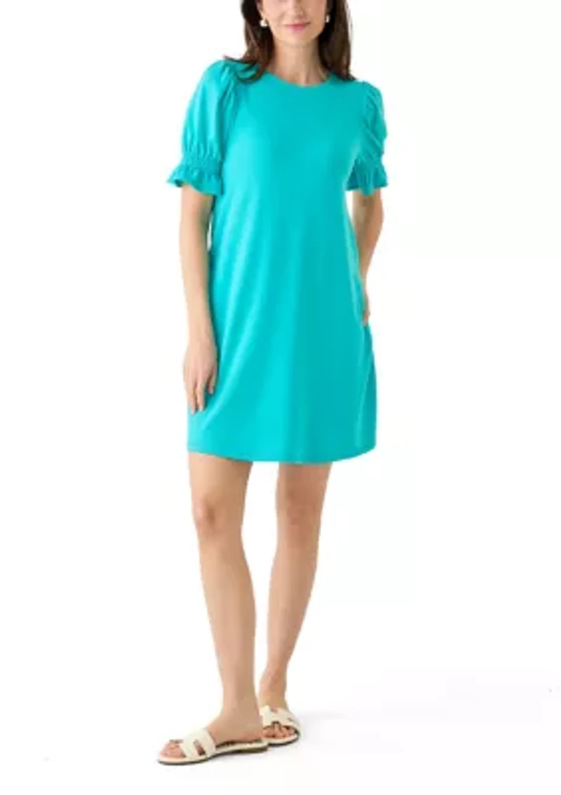 Women's Smock Puff Sleeve Dress
