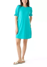 Women's Smock Puff Sleeve Dress
