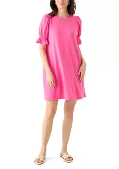 Women's Smock Puff Sleeve Dress