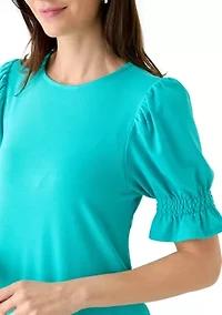 Women's Smock Puff Sleeve Dress