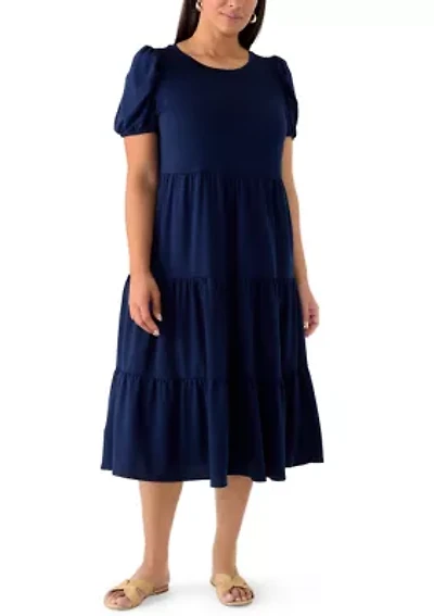 Plus Baby Terry Midi Dress