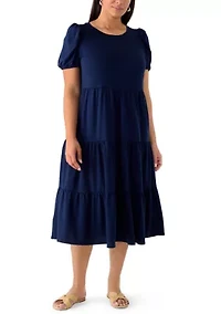 Plus Baby Terry Midi Dress