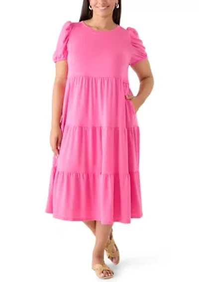Plus Baby Terry Midi Dress