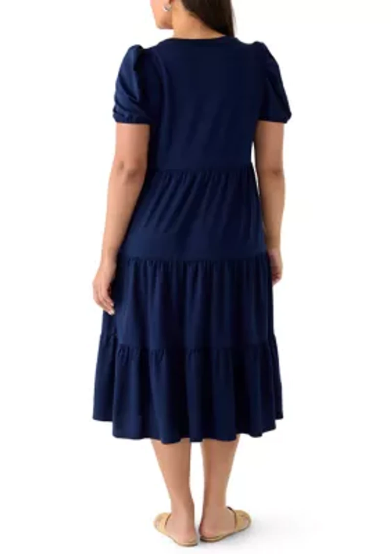 Plus Baby Terry Midi Dress