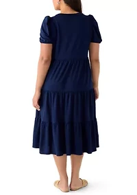 Plus Baby Terry Midi Dress
