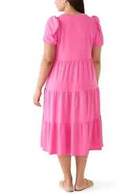 Plus Baby Terry Midi Dress