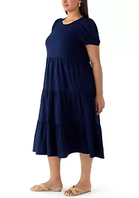 Plus Baby Terry Midi Dress