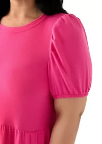 Plus Baby Terry Midi Dress