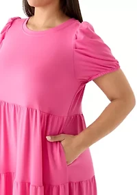 Plus Baby Terry Midi Dress