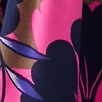 Petite Baby Terry Midi Print Dress