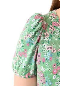 Plus Baby Terry Printed Dress