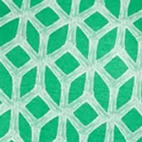 Women's Short Puff Sleeve Crew Neck Printed Mini Dress