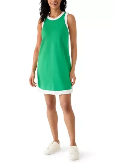 Women's Sleeveless Tipped Piqué Dress