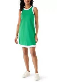 Women's Sleeveless Tipped Piqué Dress