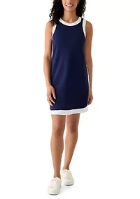 Women's Sleeveless Tipped Piqué Dress