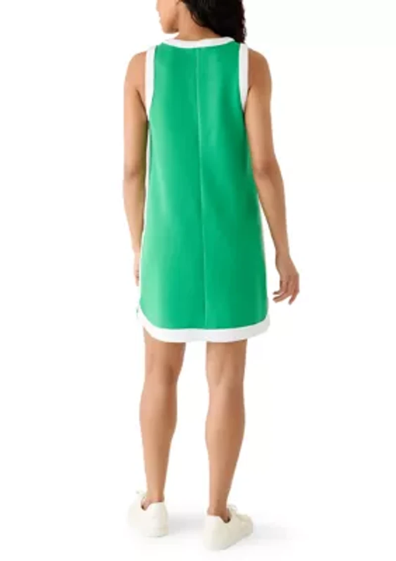 Women's Sleeveless Tipped Piqué Dress