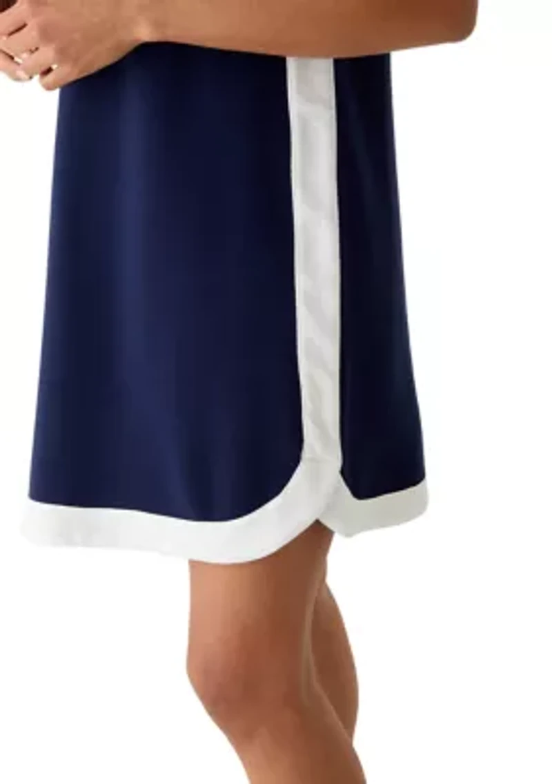 Women's Sleeveless Tipped Piqué Dress