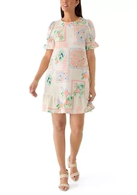 Women's Smocked Sleeve Baby Terry Dress