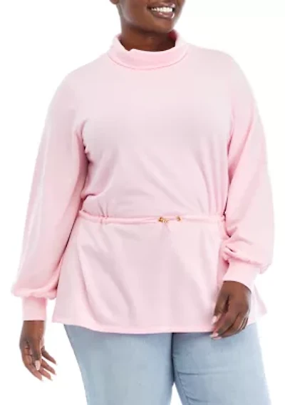 Plus Funnel Neck Sweatshirt