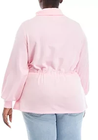 Plus Funnel Neck Sweatshirt