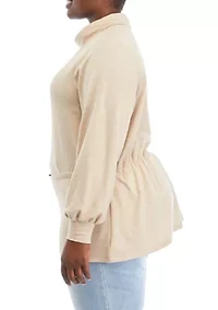 Plus Funnel Neck Sweatshirt