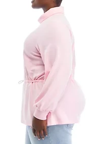 Plus Funnel Neck Sweatshirt