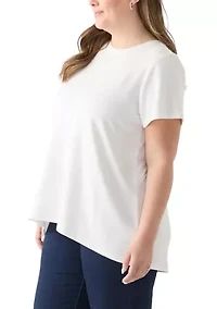 Plus Pleated Back T-Shirt