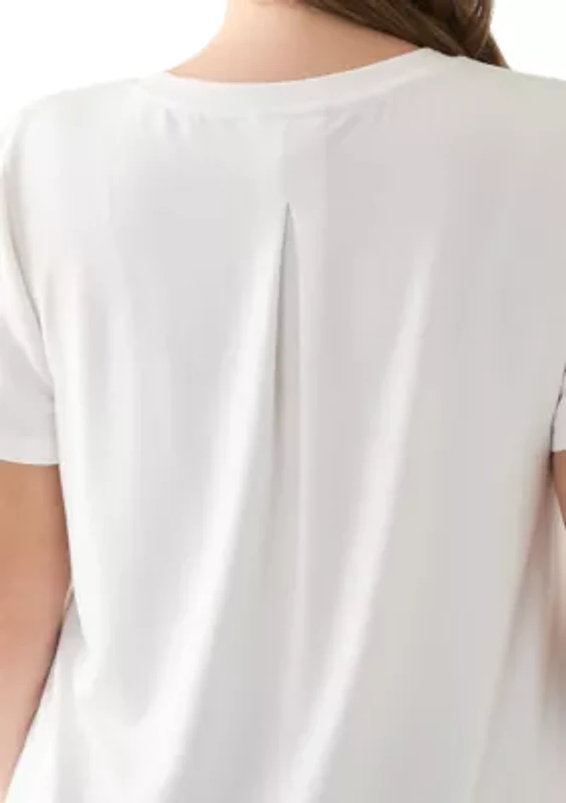 Plus Pleated Back T-Shirt