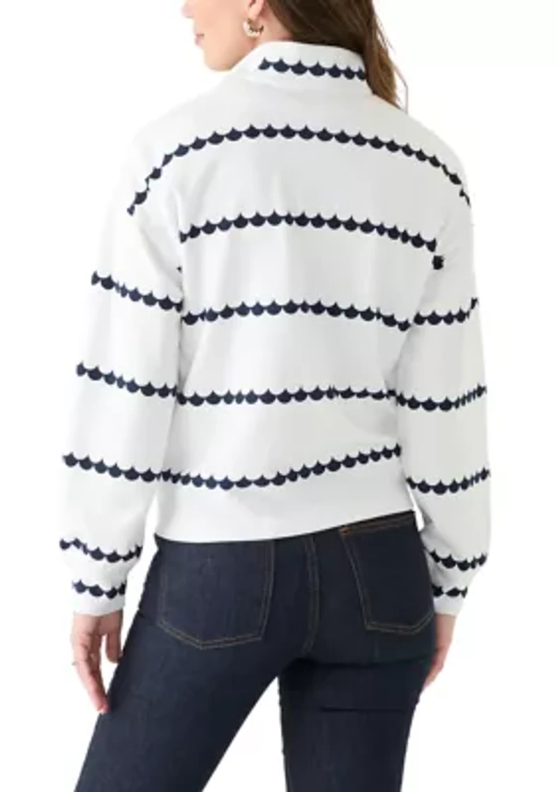 Women's 1/4 Zip Printed Popover Sweatshirt