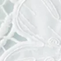 Petite Sleeveless 3D Floral Top with Bow Back Tie