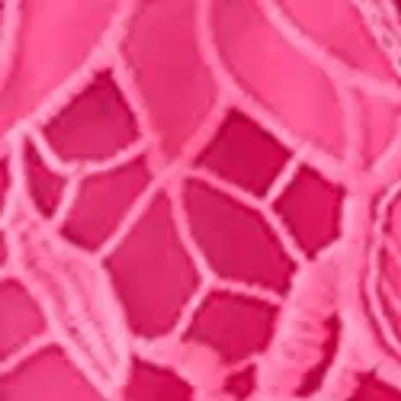 Petite Sleeveless 3D Floral Top with Bow Back Tie