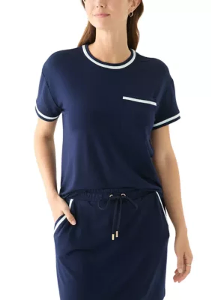 Women's Piped Pocket T-Shirt