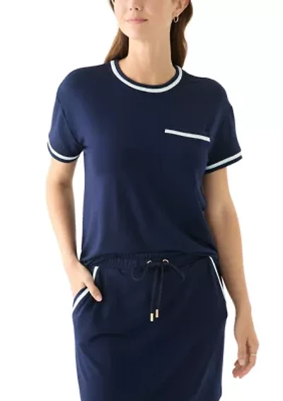 Women's Piped Pocket T-Shirt